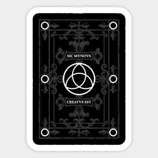 Dark Triquetra Symbol Sticker